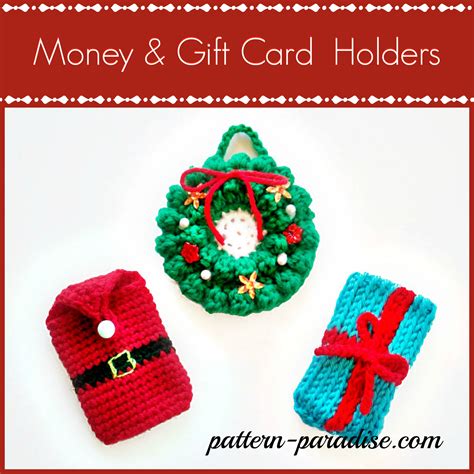 Free Crochet Pattern Money Gift Card Holders Pattern Paradise