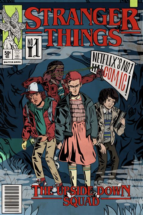 Stranger Things If It Were A Comic Book From The 80s