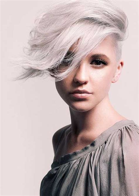 You can find classy men hair, latest pompadour styles, messy short hair ideas and lots of… 20+ Pixie Haircut for Gray Hair | Pixie Cut 2015