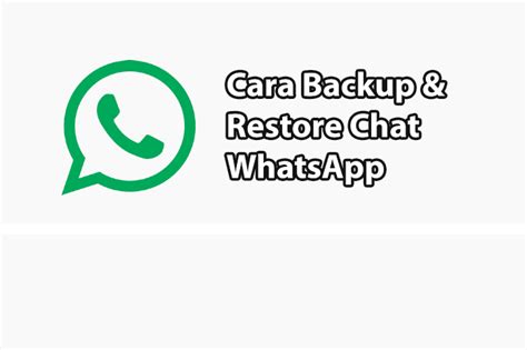 Cara Backup Dan Restore Chat WhatsApp (WA)