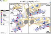 El aeropuerto de Orly mapa - Paris orly aeropuerto de mapa (Île-de ...