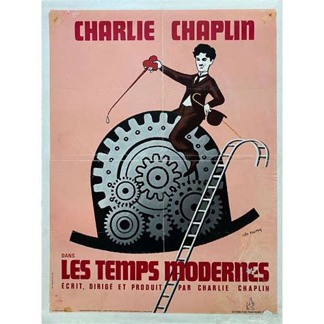 Modern Times French Movie Poster 23x32 In 1936r1968