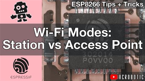 Esp8266 Wi Fi Modes Station Vs Access Point Using Arduino Ide Mac
