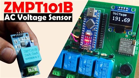 Zmpt101b 80 250v Ac Voltage Sensor With Arduino Voltage Monitoring
