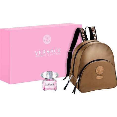 Versace bright crystal gift set 2 pieces 1 7 oz. Versace Bright Crystal Eau De Toilette And Backpack Gift ...
