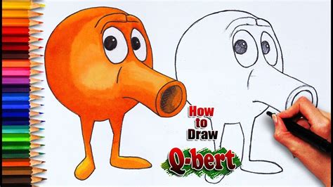 How To Draw Q Bert Wreck It Ralph Drawing Drawing Lesson Step By