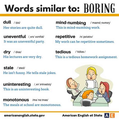 Words Similar To Boring Vocabulary Home