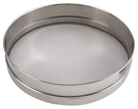 Stainless Steel Sieve With Rimmesh 16 Dia X 3 Deep Lionsdeal