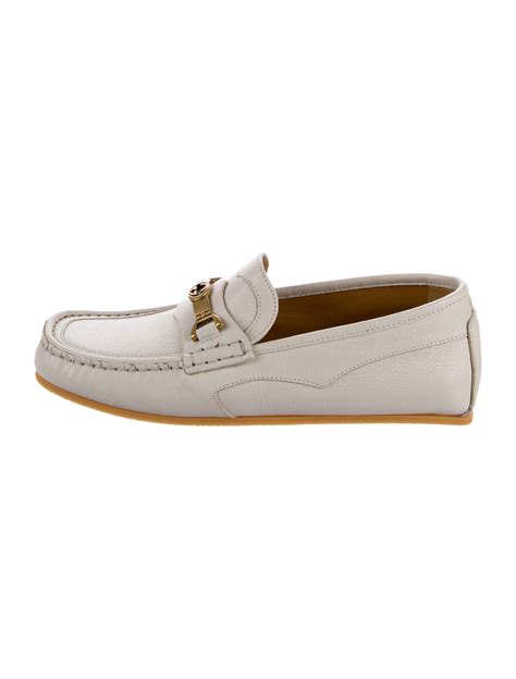 Gucci Interlocking G Horsebit Boat Shoes White Loafers Shoes