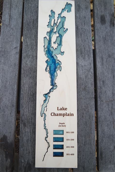 Lake Champlain Depth Map Final Cut Rvermont