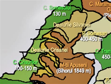 Harta si vremea orasului pe 5 zile. GEOGRAFILIA: România. Harta unităților de relief (cu altitudinile medii și maxime)