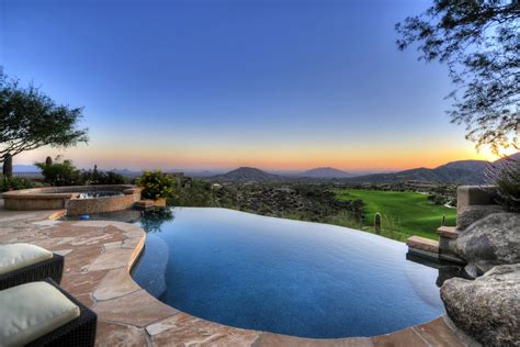 This Infinity Edge Pool In Desert Mountain Stuns With Views Of The
