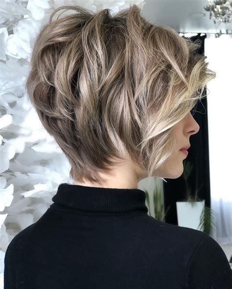 10 Short Haircuts For Thick Hair Highly Textured And Color Bright Looks Pop Haircuts