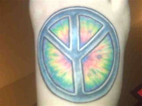 Tye Dye Tattoo Peace Sign Tattoos Tattoos Piercing Tattoo