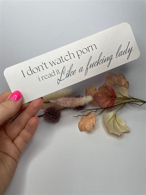 Bookmark I Dont Watch Porn I Read It Like A Fucking Etsy