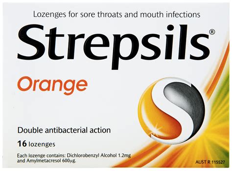 Strepsils Sore Throat Relief Orange 16 Pack Medicines To Midnight