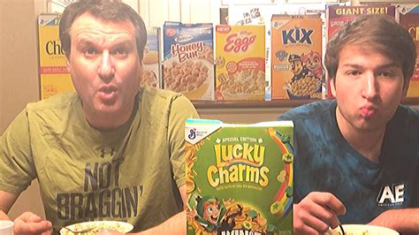 Eating Lucky Charms Review Youtube