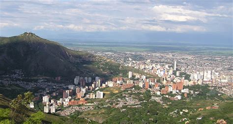 Skyline Of Cali Taken From Cristo Rey Hill In Colombia Image Free