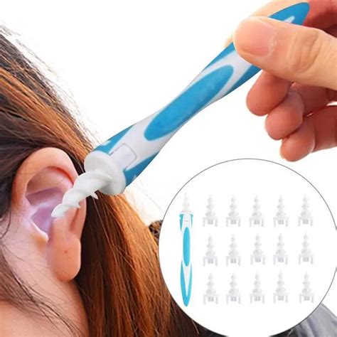 1 Set Ear Wax Cleaner Earwax Removal Swab Cleaning Ear Care Kit