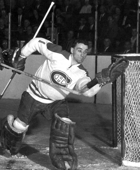 Jacques Plante Montreal Canadiens Circa 1957 Hockeygods