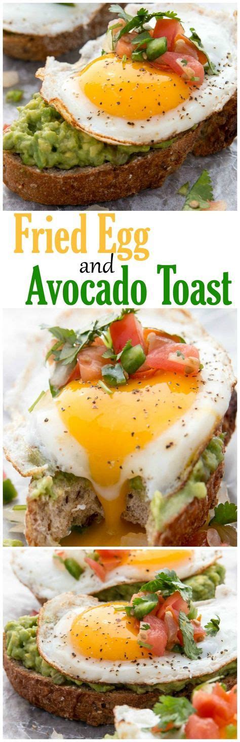 Fried Egg And Avocado Toast Recipe Avocado Recipes Healthy Recipes
