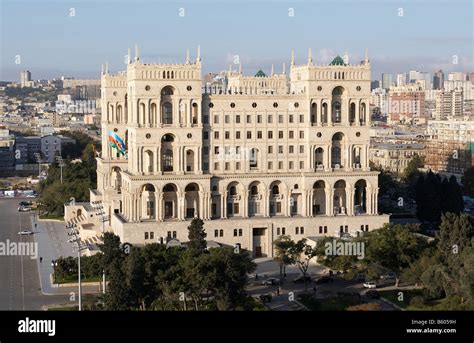 Government S House On Freedom Square Baku Azerbaijan Stock Photo Alamy