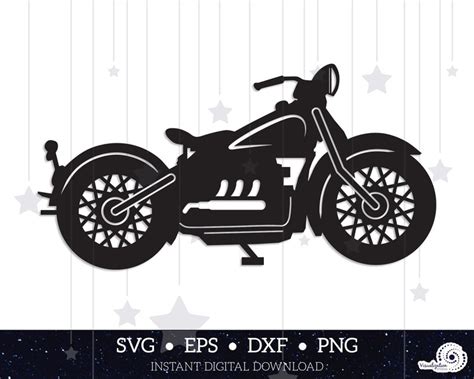 Motorcycle Vector Instant Digital Download Svg Eps Etsy