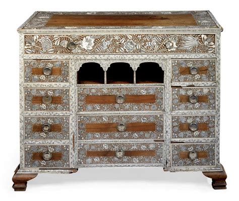 An Anglo Indian Ivory Inlaid Rosewood Dressing Table Vizagapatam