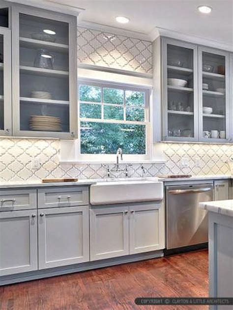 33 Luxury Grey Kitchen Backsplash Design Ideas For Your Inspiration