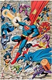 JLA/Teen Titans poster by John Byrne and Terry Austin, 1991 : comicbookart