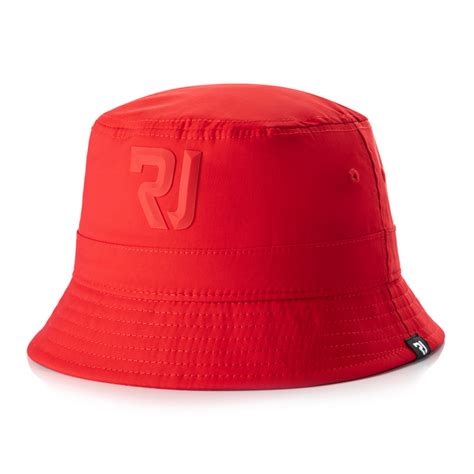 Rj Red Plastesol Bucket Hat