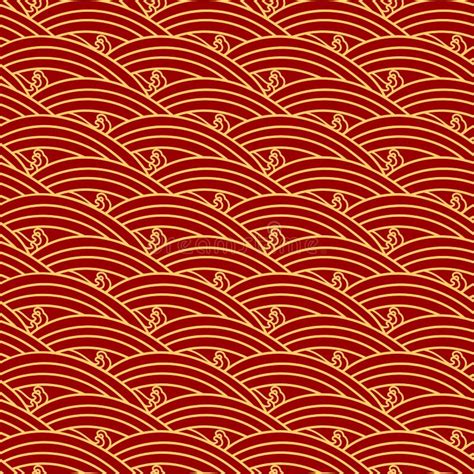Chinese Ethnic Seamless Pattern Oriental Vintage Background Red