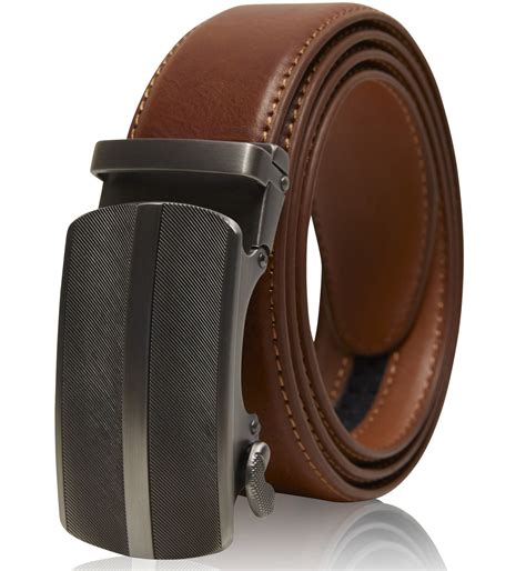 Mens Belt Leather Ratchet Belts For Men Casual And Dress Belt With