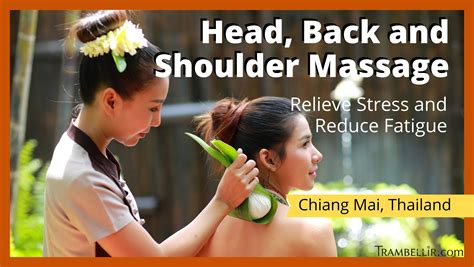 Head Back And Shoulder Massage Relieve Stress And Reduce Fatigue Trambellir