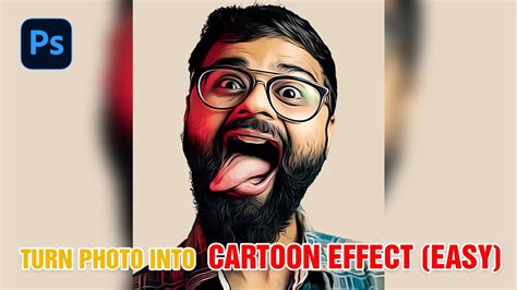 How To Turn Photo Into Cartoon Effect Photoshop Tutorial Youtube