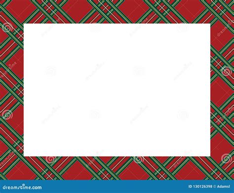 Plaid Tartan Frame Stock Vector Illustration Of Holiday 130126398