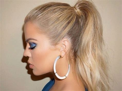 Prepare To Fall In Love With The Ditzy Ponytail Khloe Kardashian Hair