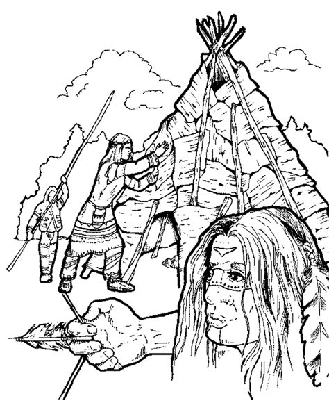 Indian Coloring Pages - Coloringpages1001.com
