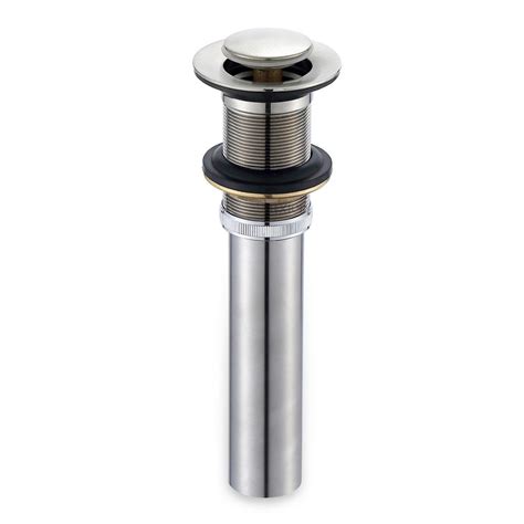 Luxier 1 12 In Brass Bathroom And Vessel Sink Push Pop Up Drain