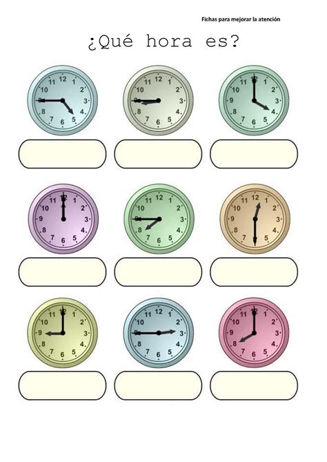 Reloj Didactico Para Imprimir Relojes Para Aprender La Hora Web Del
