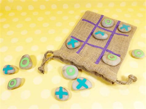 Diy Tic Tac Toe Painted Rocks · The Inspiration Edit