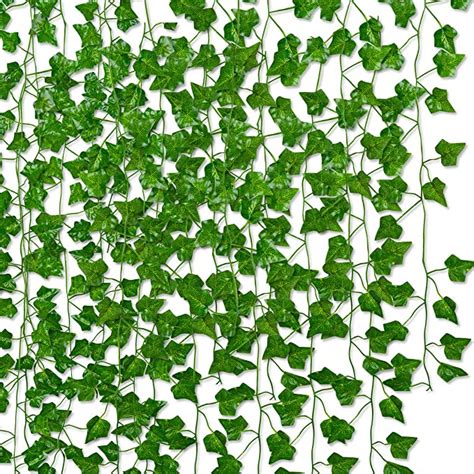 e shop llc 84 ft 12 strands artificial ivy garland vine fake greenery leaf decor