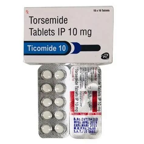 Mg Torsemide Tablets at Rs strip टरसमइड टबलट in Lucknow ID