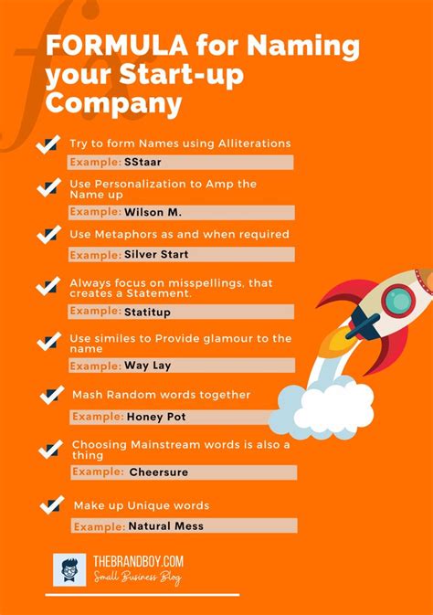 catchy startup names ideas list infographics catchy business