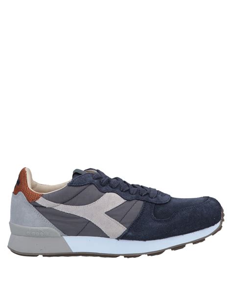 Diadora Leather Low Tops And Sneakers In Dark Blue Blue For Men Lyst