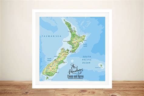New Zealand Custom Push Pin Map Wall Art Print Australia