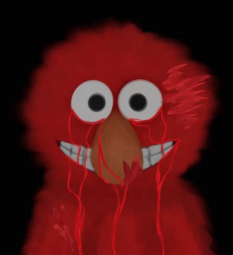 Creepy Elmo By Ryugey110 On Deviantart