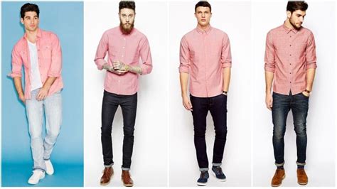 How To Wear A Pink Shirt With Style In Shirt Outfit Men Pink