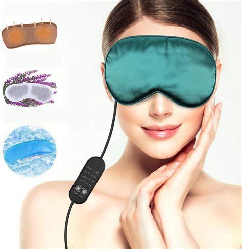 Lavender Silk Heated Eye Mask For Sleeping Usb Heated Eye Mask Silk Sleep Mask Warm Steam Dry
