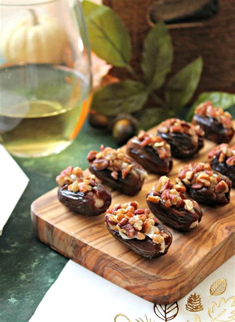 Honey Cinnamon Cream Cheese Stuffed Dates The Kitchen Prep Blog